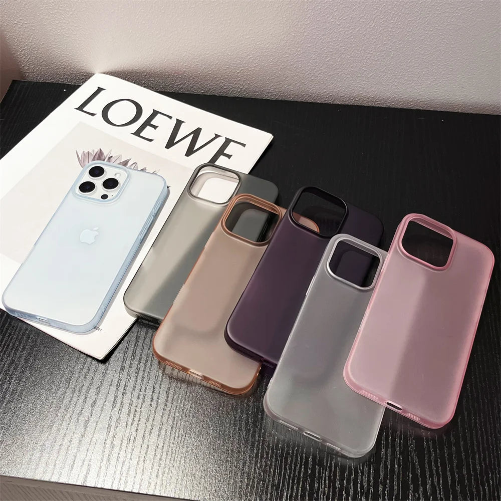 Matte Candy Transparent iPhone Case – iPhone 17 / 16 / 15 / 14 / 13 / 12 / 11 / XR / XS Max