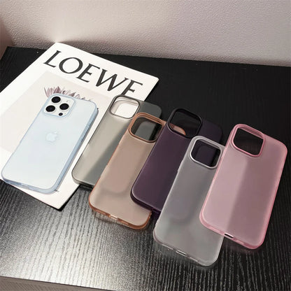 Matte Candy Transparent iPhone Case – iPhone 17 / 16 / 15 / 14 / 13 / 12 / 11 / XR / XS Max
