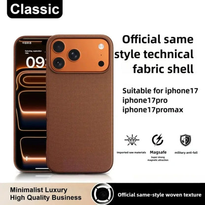 MagSafe Woven Fabric iPhone Case – iPhone 13 to 17 Series, Shockproof