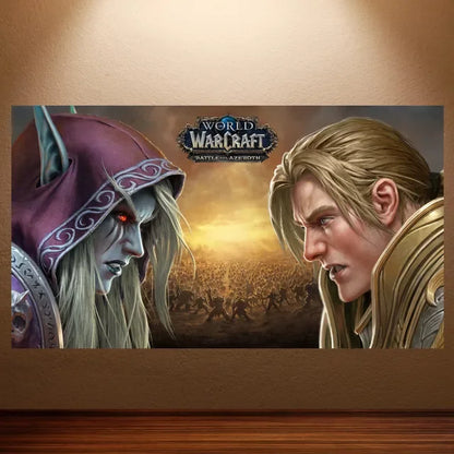 World of Warcraft Canvas Poster – Retro Game Wall Art Decor
