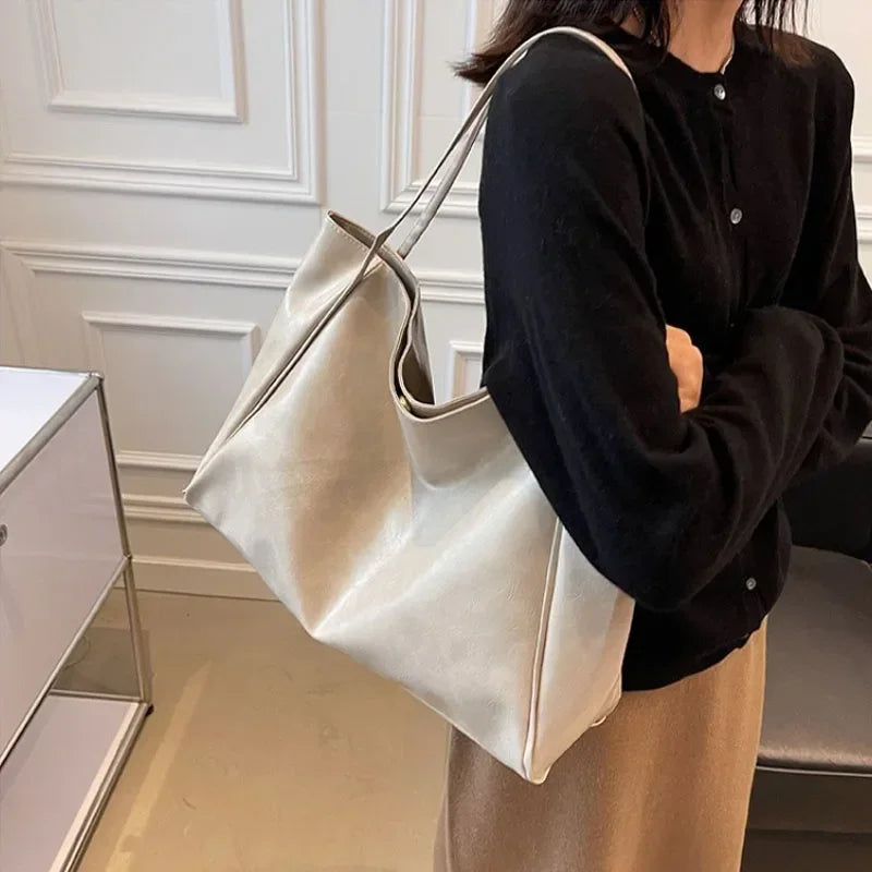 Women Tote Bag Fashion Large Capacity Soft Pu Leather