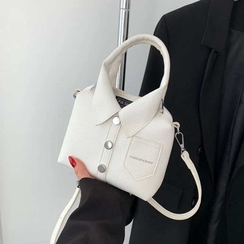 PU Square Compact Shoulder and Crossbody Bags
