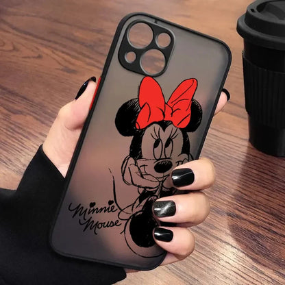Minnie Mouse iPhone Case – Skin Feel Anti-Shock Cover for iPhone 11–17