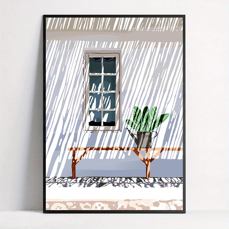 Tropical Illustration Canvas Wall Art – Boho Nature Poster