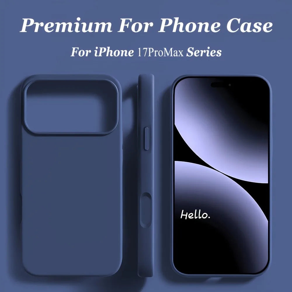 Liquid Silicone iPhone Case – Shockproof Soft TPU Cover