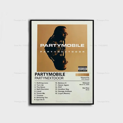 PARTYNEXTDOOR Album Cover Poster – Music Wall Art Print