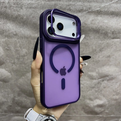 MagSafe Matte iPhone Case with Flip Camera Stand & Holder