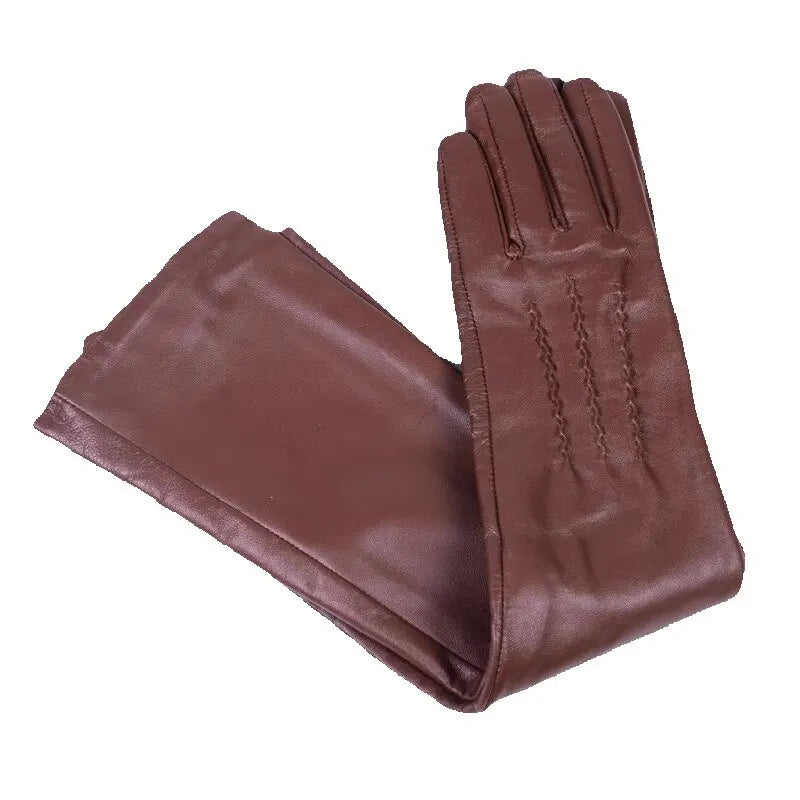 Women's Long Leather Gloves – Elbow Length Opera Evening