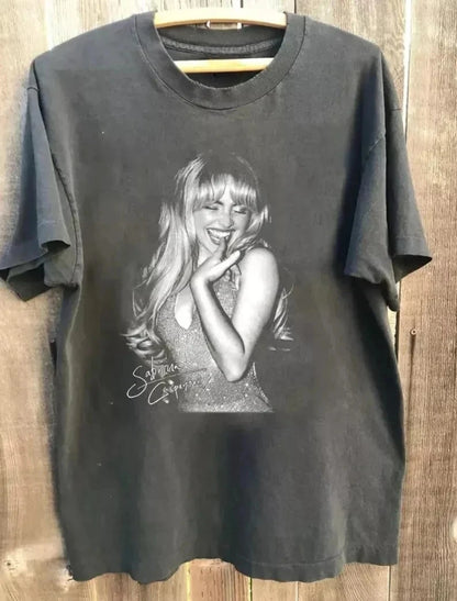 Sabrina Carpenter Retro 90s Tour T-Shirt Unisex Cotton Tee