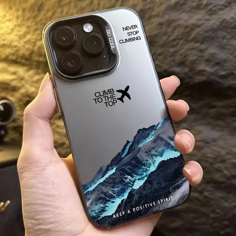 Mountain Peak iPhone Case – Shockproof Adventure Design for iPhone 11–17 Series