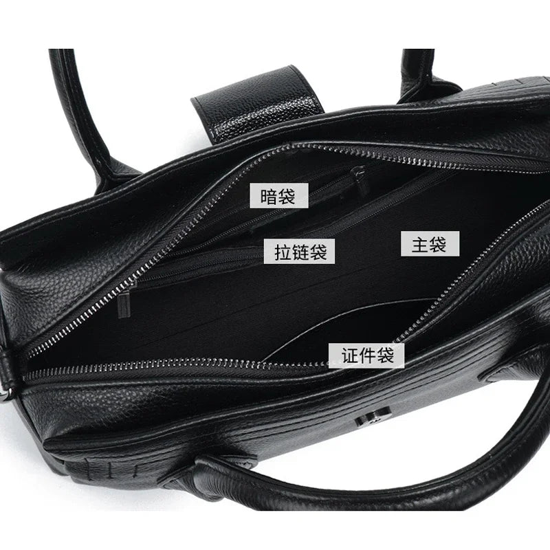 Genuine Leather Alligator-Embossed Women's Shoulder Bag