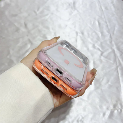 MagSafe Clear iPhone Case – Shockproof Magnetic Cover for iPhone 11 to 17