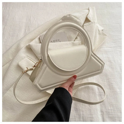 Solid Color Pu Leather Elegant Tote Bag