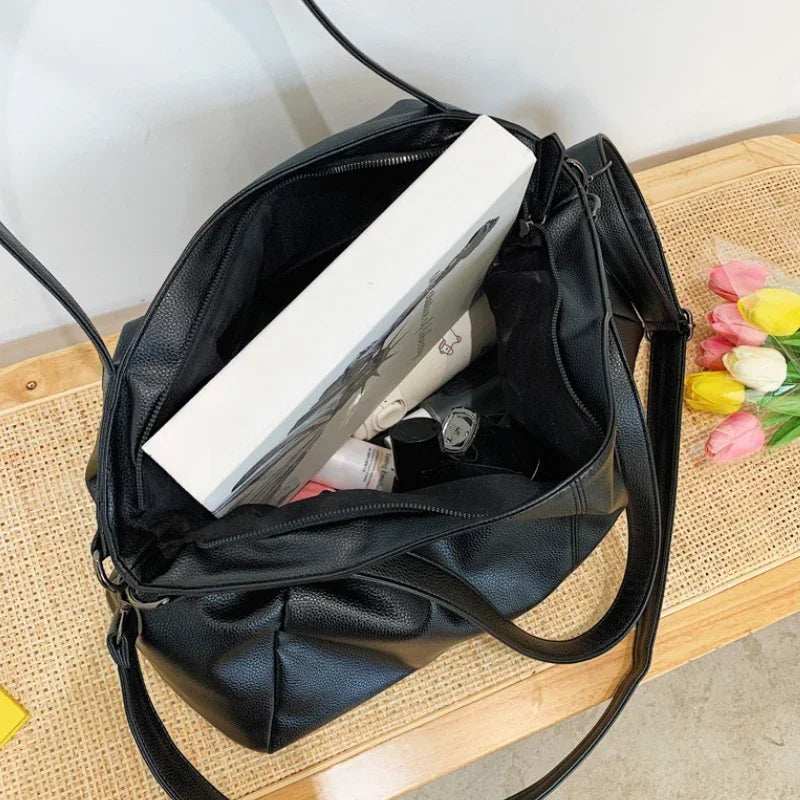 Big Black Shoulder Bags for Women Large Hobo Shopper Bag