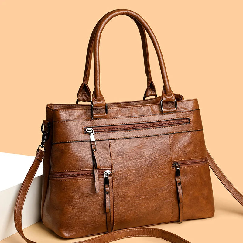 Elegant Handbag For Women High Quality Leather Top-Handle Bags