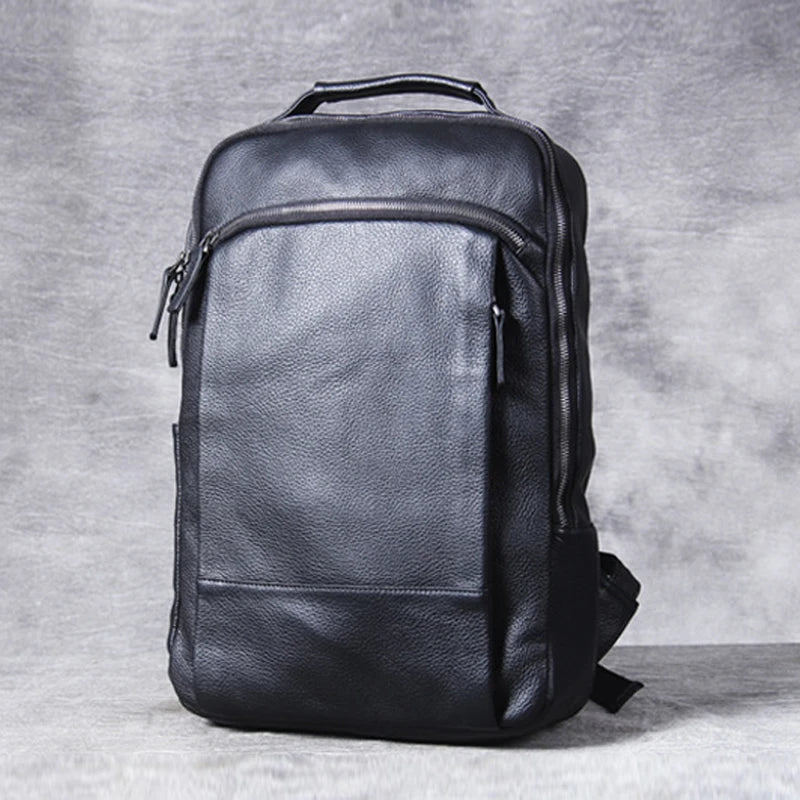 Crazy Horse Leather Backpack for Men – Vintage Laptop Rucksack