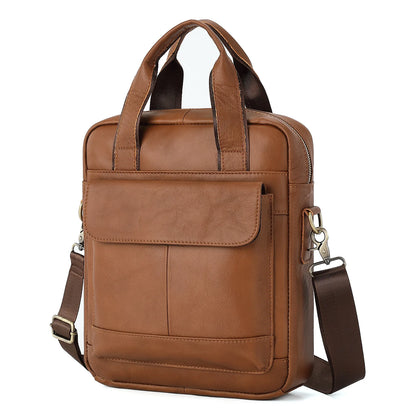 Genuine Leather Men's Crossbody Messenger Bag