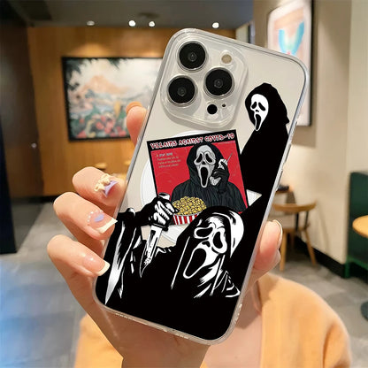 Ghostface Scream iPhone Case – Clear Magnetic Cover