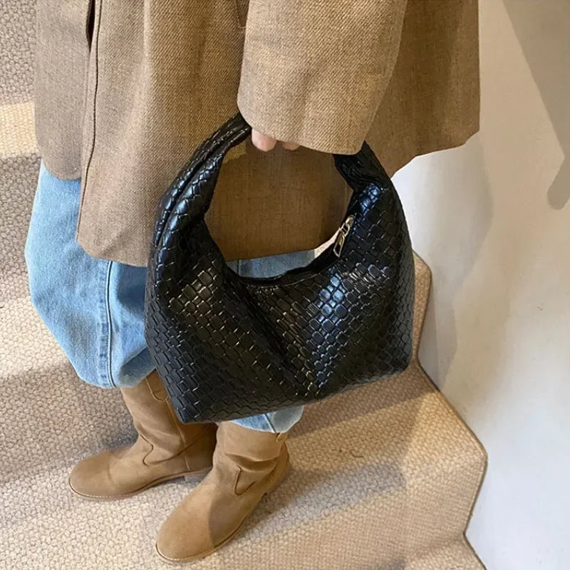 Retro Casual Versatile PU Leather Tote Bag