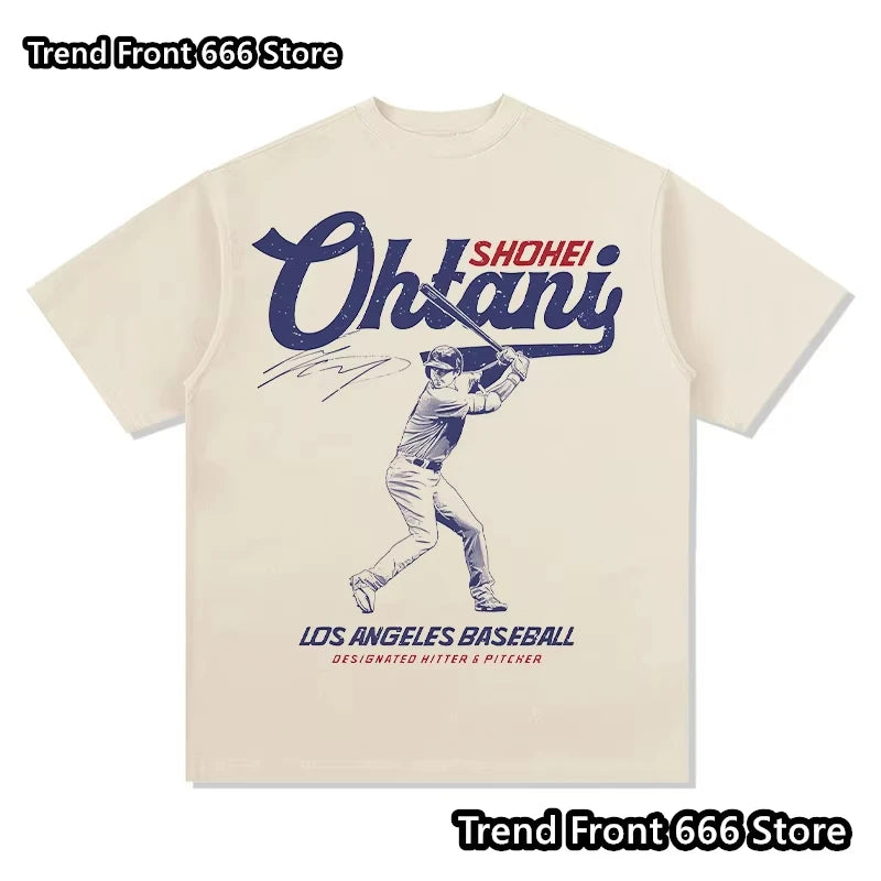 Shohei Ohtani Graphic T-Shirt – Baseball Fan Cotton Crewneck Tee