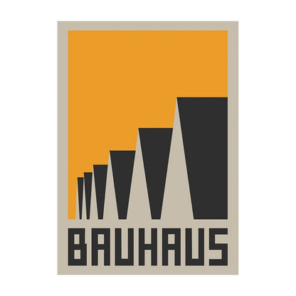 Bauhaus Geometric Abstract Art Poster – Minimalist Wall Print