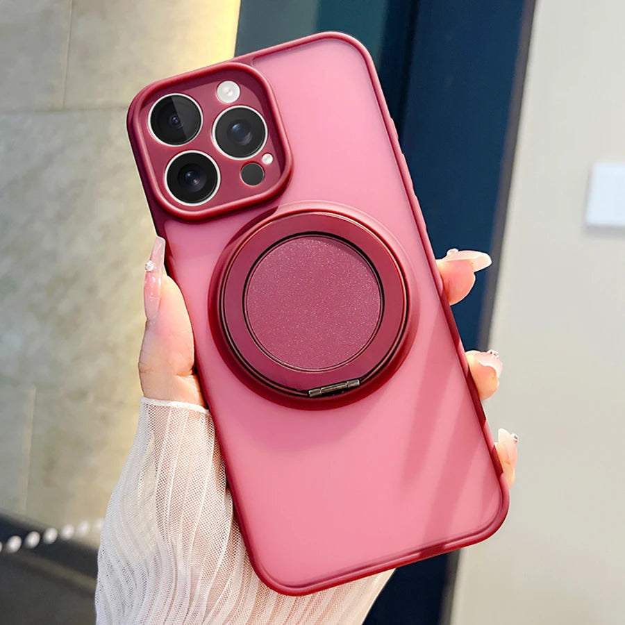 Magnetic Ring iPhone Case with Kickstand – iPhone 11 to 17 & Air