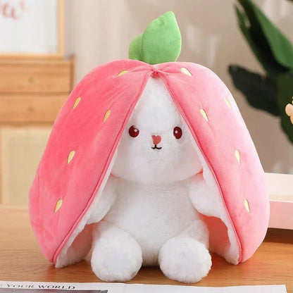 Strawberry Carrot Bunny Plush Toy 25cm