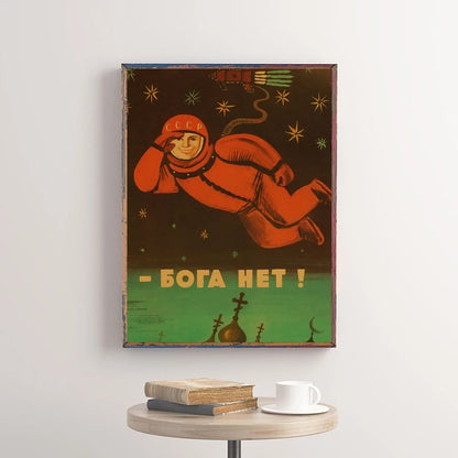 Soviet USSR Vintage Poster Wall Art Print – Retro CCCP Canvas Decor