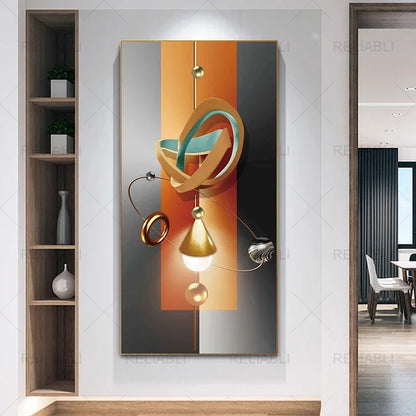 Abstract Geometric Wall Art Canvas Poster – Modern Nordic Decor