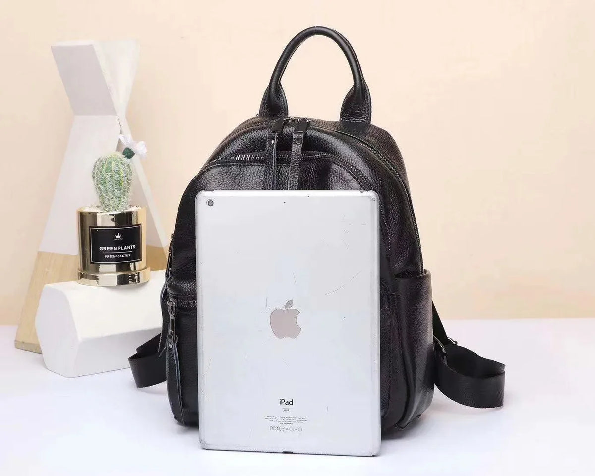 Genuine Leather Backpack for Women – Casual & Student