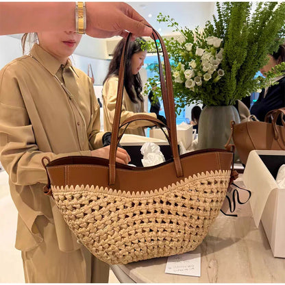 Brand Straw Woven Shoulder Bag