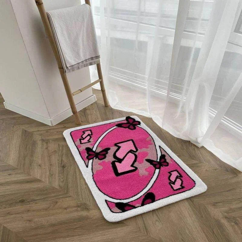 Game Card Rug – Soft Non-Slip Bedroom Floor Mat for Gaming Room