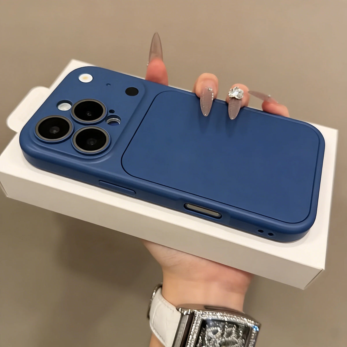 Matte iPhone Case with Lens Protection & Card Slot