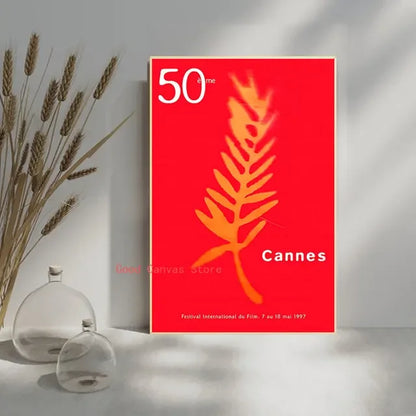 Cannes Film Festival Vintage Poster – Retro Movie Wall Art