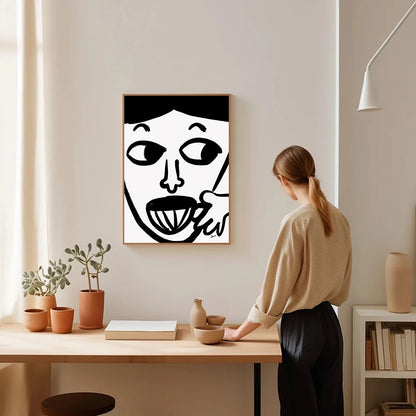 Simple Trendy Printing Poster Canvas Painting Modern Art Print Minimalist Wall Picture Living Room