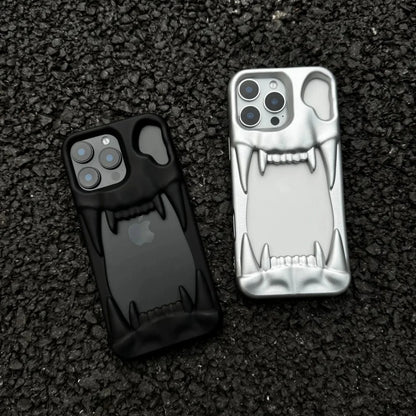 Skull Cut-Out Electroplated iPhone Case – iPhone 11 to 17 Series
