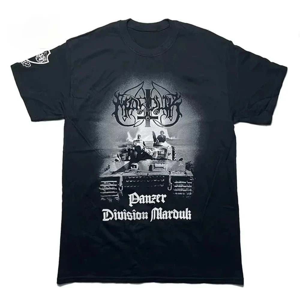Marduk Panzer Division Marduk 1999 T-Shirt – Black Metal Band Tee