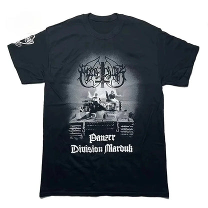 Marduk Panzer Division Marduk 1999 T-Shirt – Black Metal Band Tee