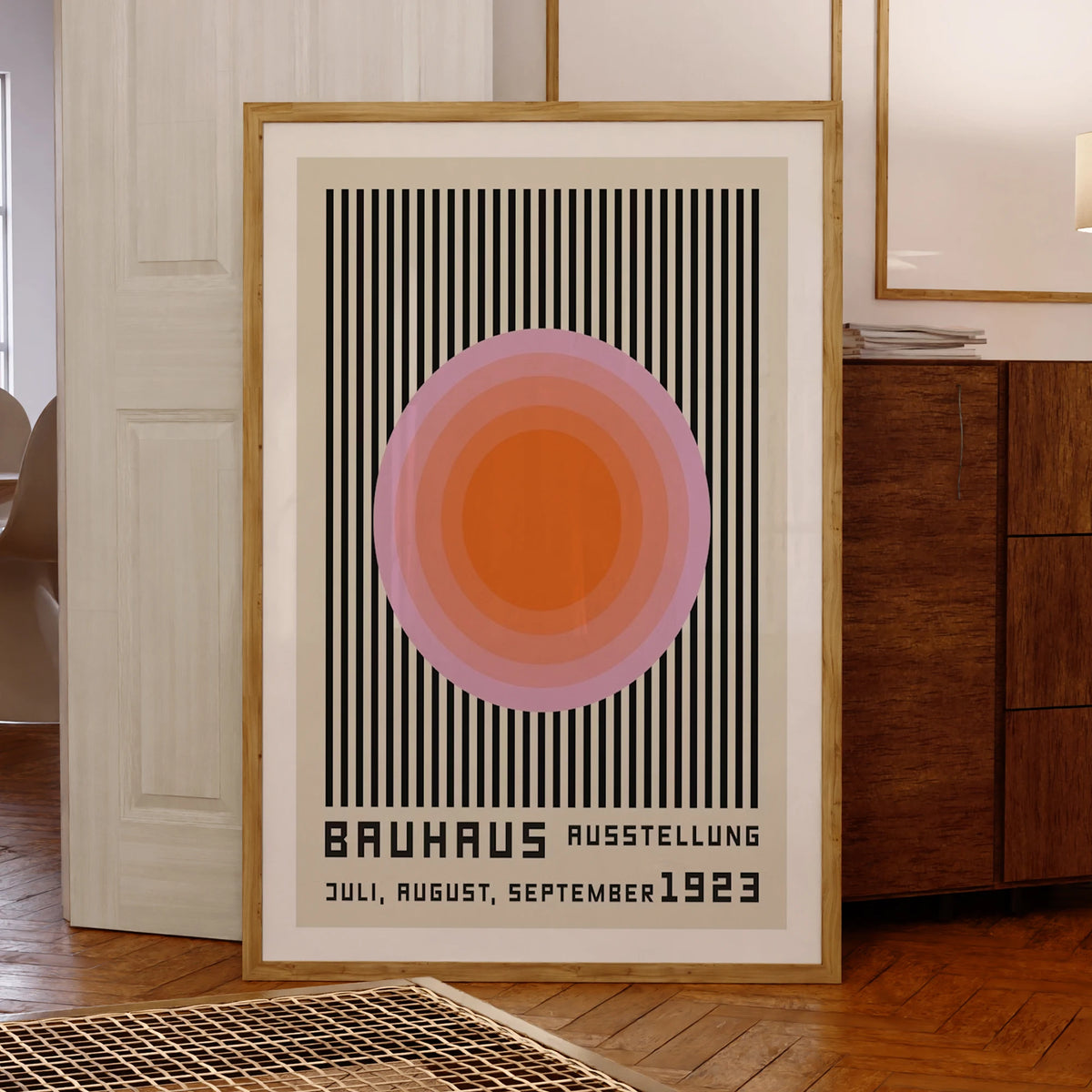 Bauhaus 1923 Exhibition Poster – Geometric Canvas Wall Art