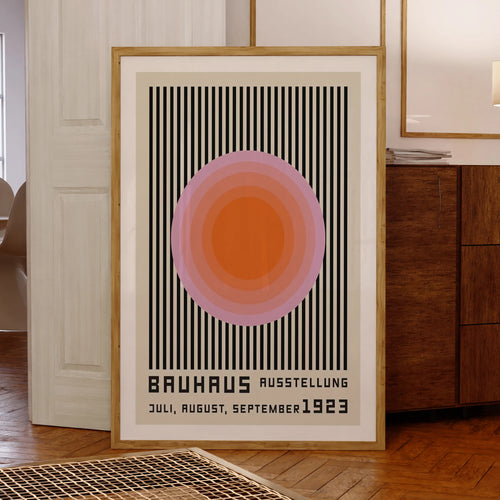 Bauhaus 1923 Exhibition Poster – Geometric Canvas Wall Art
