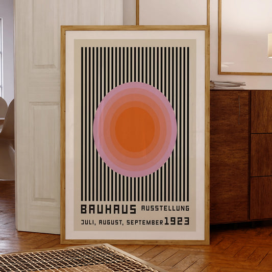 Bauhaus 1923 Exhibition Poster – Geometric Canvas Wall Art