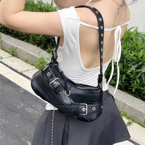 Vintage Black Underarm Bag