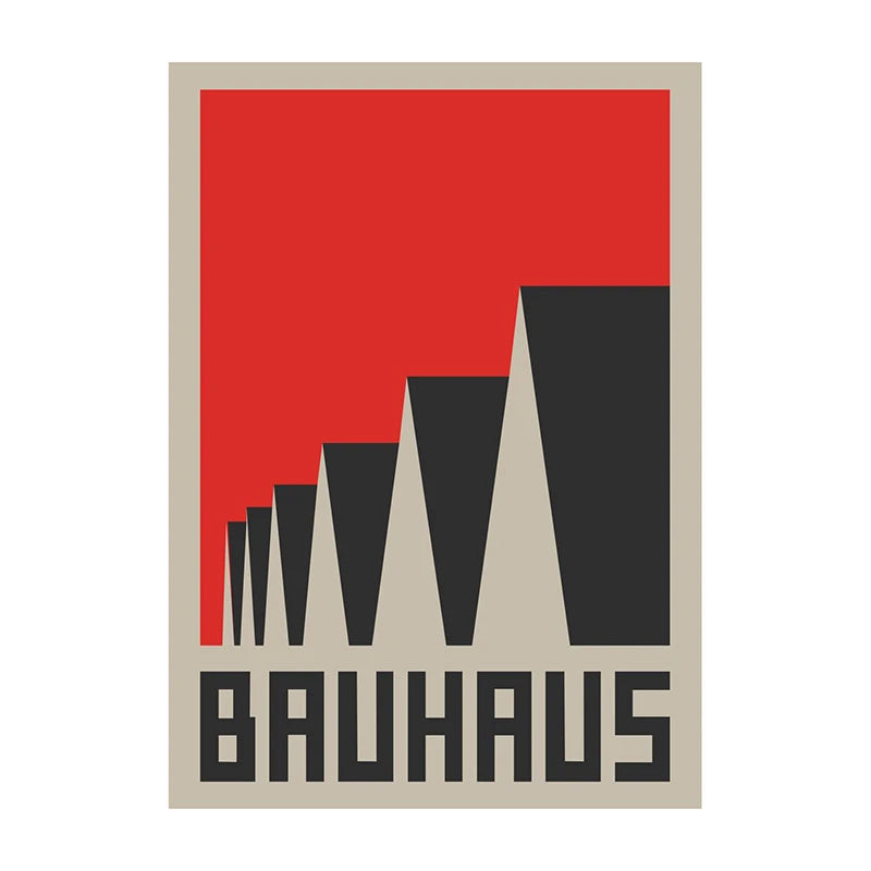 Bauhaus Geometric Abstract Art Poster – Minimalist Wall Print