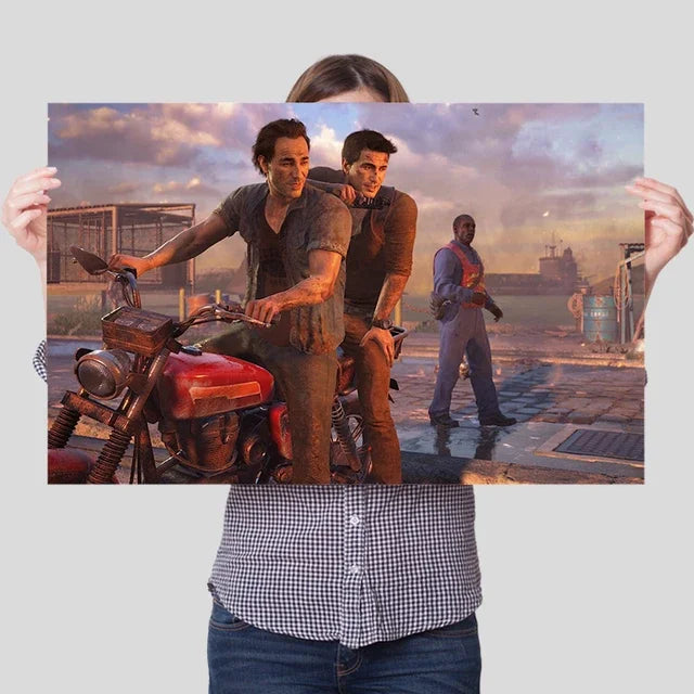 Uncharted Video Game Canvas Poster – Wall Art Print for Home Decor