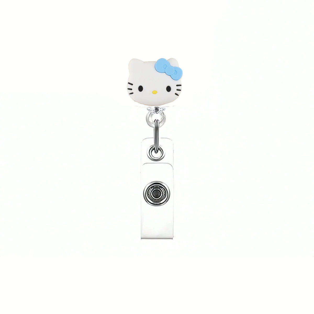 Sanrio Cat Retractable Badge Reel Keychain
