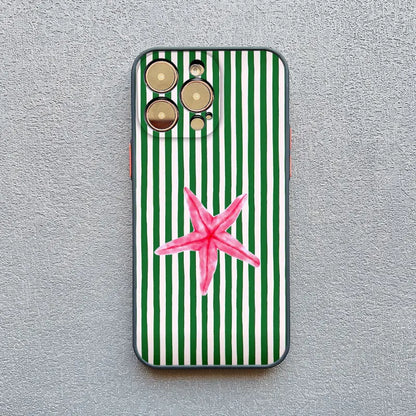 Dolphin Striped iPhone Case – iPhone 11 12 13 14 15 16 17 Pro Max Plus Mini