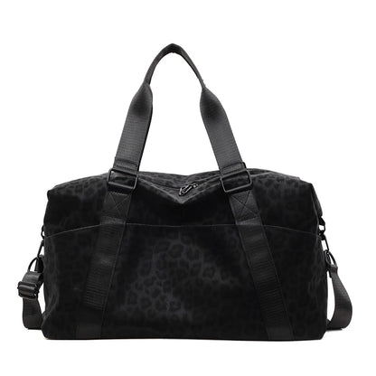 Leopard Print Duffle Bag – Large Capacity Travel Weekender