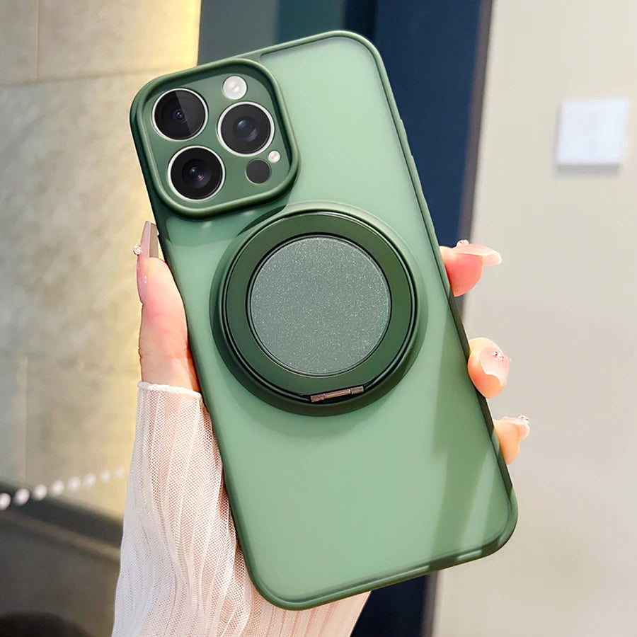 Magnetic Ring iPhone Case with Kickstand – iPhone 11 to 17 & Air