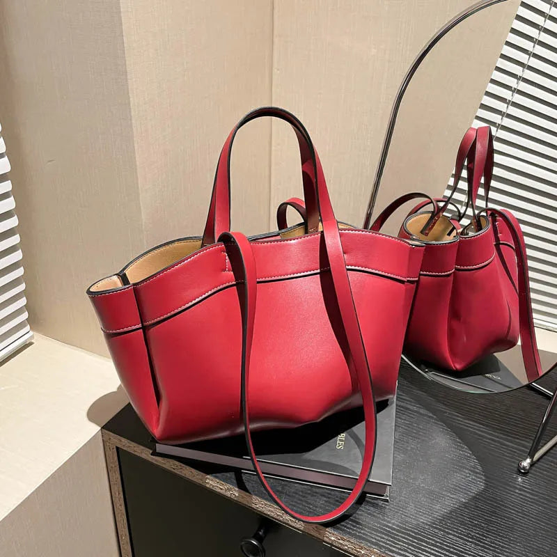 Fashion Leather Large Capacity Designer Letters Women Handbags
