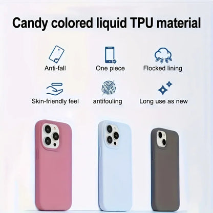 Liquid Silicone iPhone 17 Case – Shockproof Soft Cover for iPhone 17 / Pro / Pro Max / Air